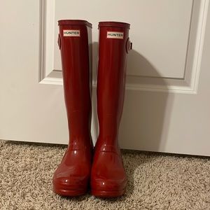 Red Hunter Boots